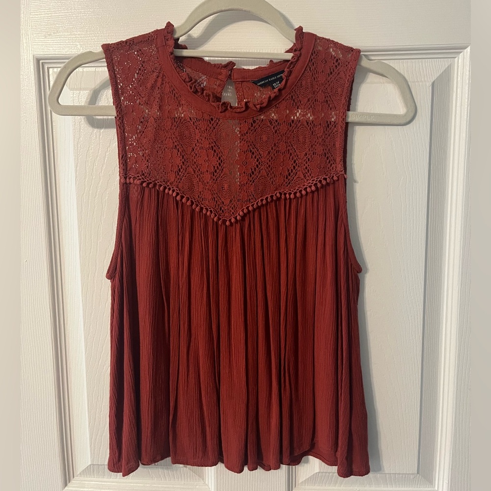American Eagle Burnt Orange Top